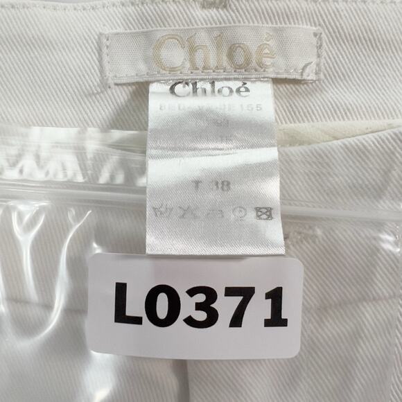Chloe S White Low Rise Skinny Ankle Denim Jeans - Picture 10 of 10